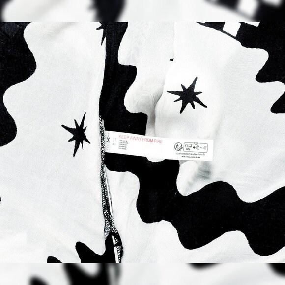 Anthropologie Tigre Indigo Halter Maxi Dress L 10 Printed Lightweight Slit 42955 - Picture 5 of 5